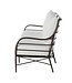 Summer Classics Carmel Aluminum Sofa - Slate Grey; French Stripe Forest