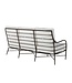 Summer Classics Carmel Aluminum Sofa - Slate Grey; French Stripe Forest