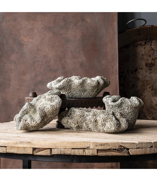 Cast Concrete Lava Stone Planter Long