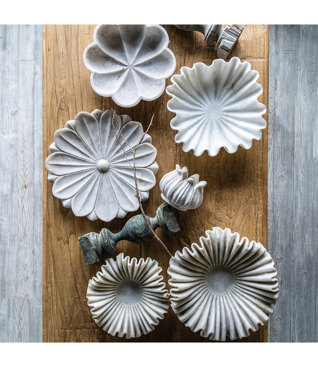 Marble Lotus Flower Planter