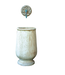 Large Biot wall Fountain Set moss MEDALLION + COPPER PIPE LRGE BIOT JAR.