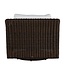Summer Classics Rustic Woven Swivel Lounge (Frame in Black Walnut) cushion in linen dove