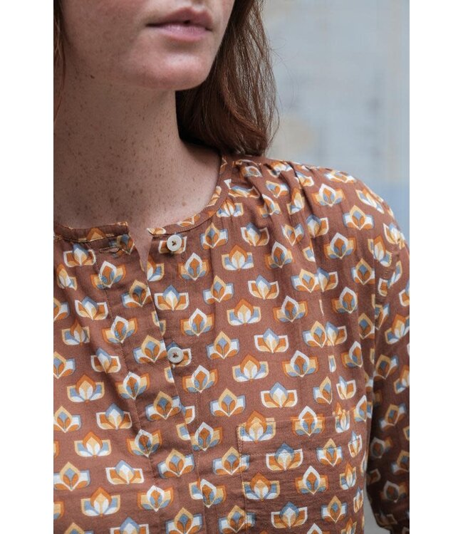 Chemise Lucia N°729 Lotus Coffee