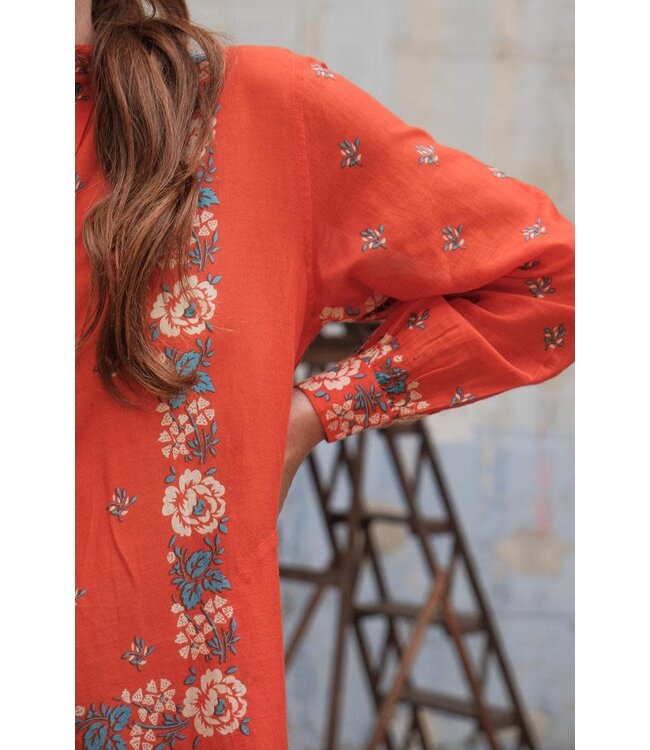 Robe Chloe N°737 Patchwork Poppy Red