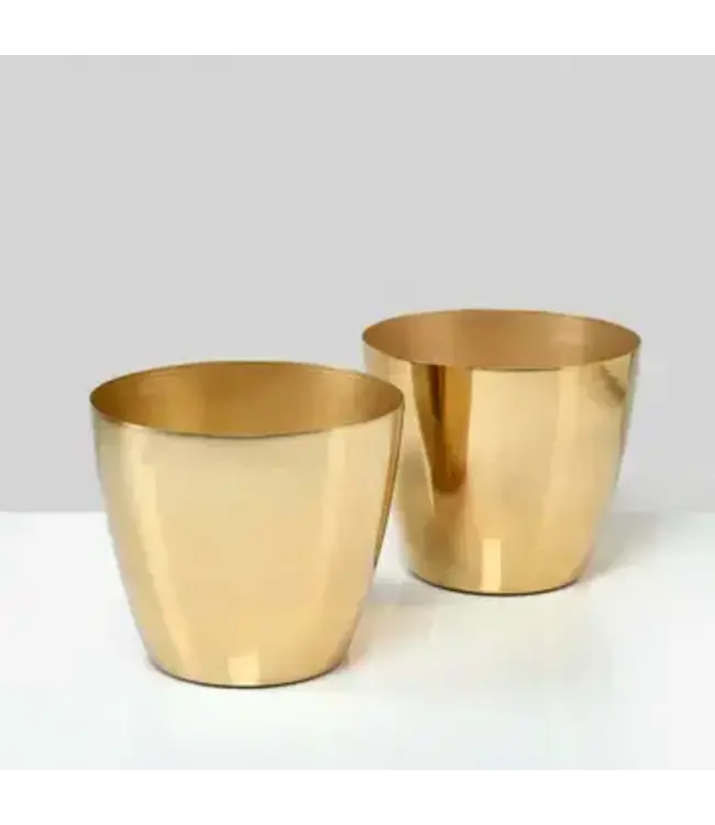 6 ½in Gold Elegance Cachepot