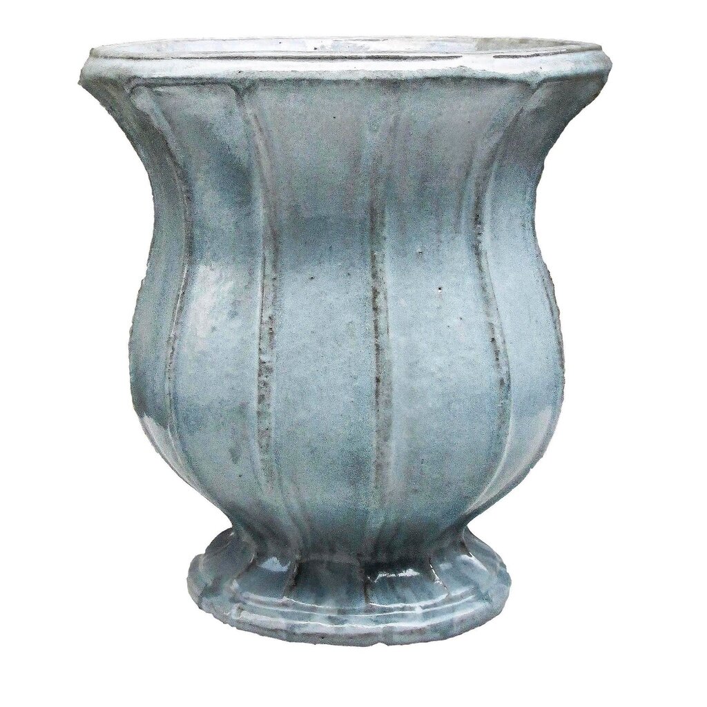 Lille Urn Small~17"H x 16.5"W Winter Sky