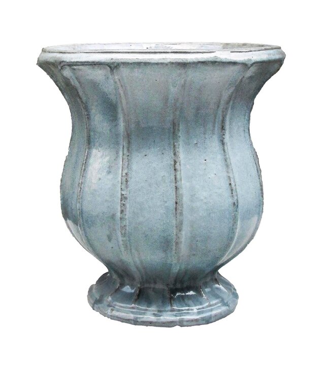 Lille Urn Small~17"H x 16.5"W Winter Sky
