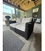 Summer Classics RUSTIC WOVEN SECTIONAL Left & Right  BLACK WALNUT (WM) with LINEN DOVE cushions