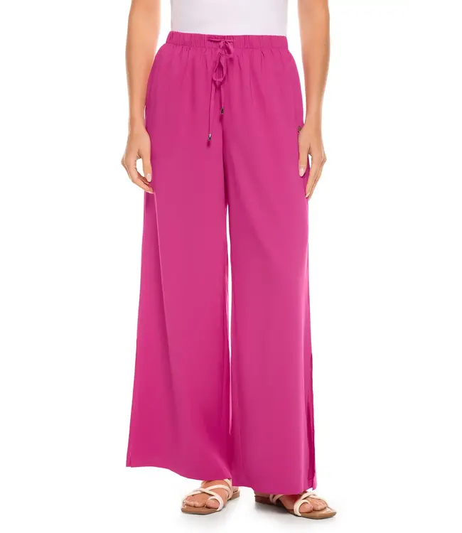 Petra Wide Leg Pant Magnolia Pink XS Solid