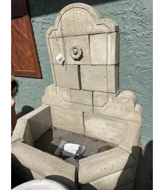Large Rosette Fountain - 53 × 47 × 32 in French Gray = 16 pieces