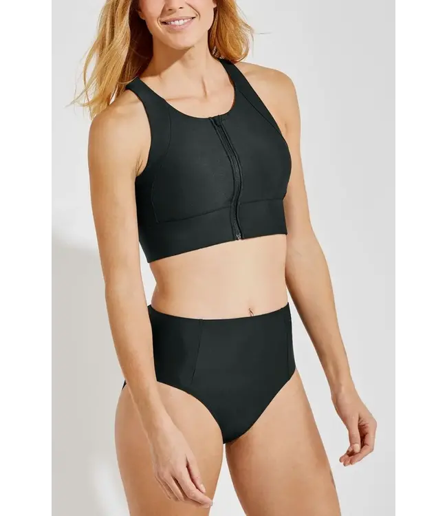 coolibar Medley Zip-Up Swim Bra
