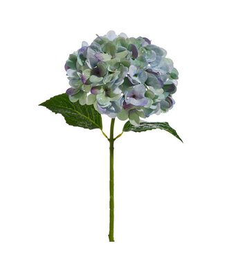 18" Blue and Purple Hydrangea Stem