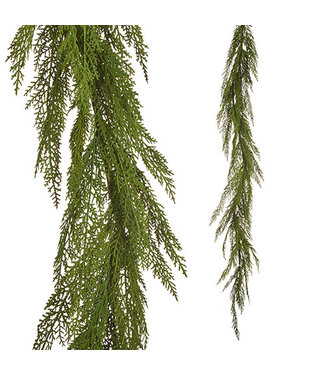 The Plant Shoppe Faux Natural Cedar Garland 5.5'