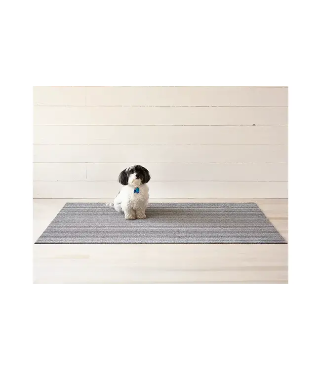 Chilewich Skinny Stripe Shag BigMat36x60 SHADOW