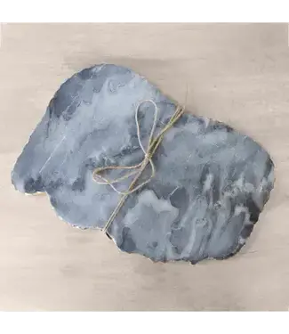 Metz Marble Serving Board Gray/Gold 15x9.5x.5