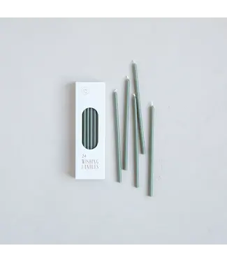 Wishing Candles (Box of 24) - Moss