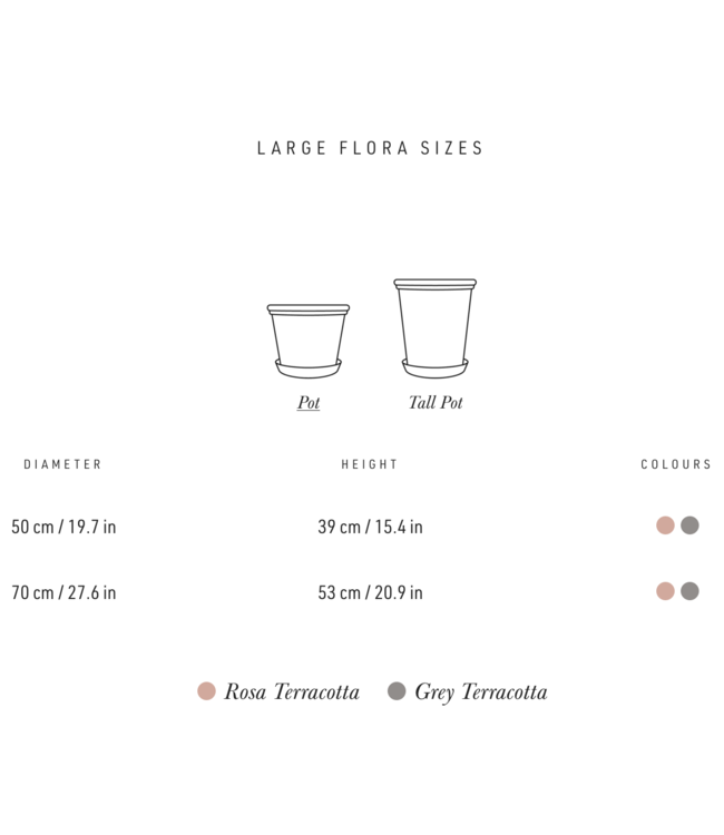 Berg Flora RAW Grey 60 cm Pot