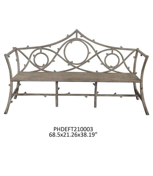 Faux Bois Garden Bench