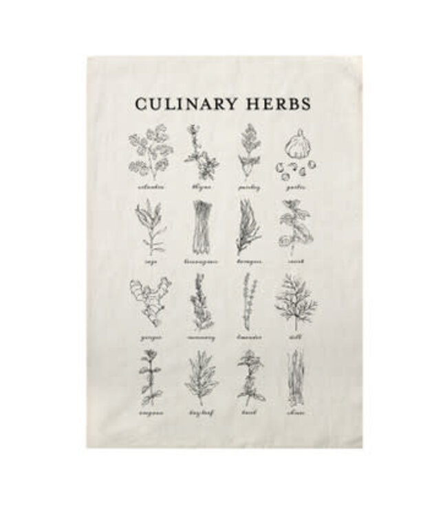 Culinary Herb Tea Towel