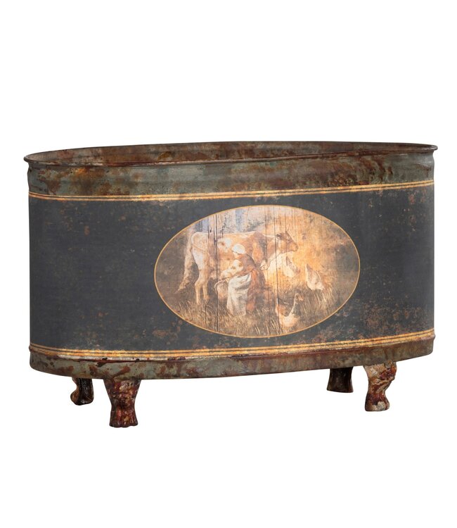 Beurre Oblong Tole Container