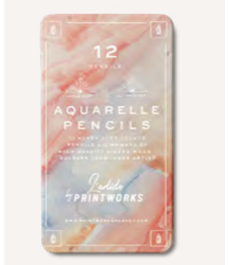 12 Colour pencils - Aquarelle
