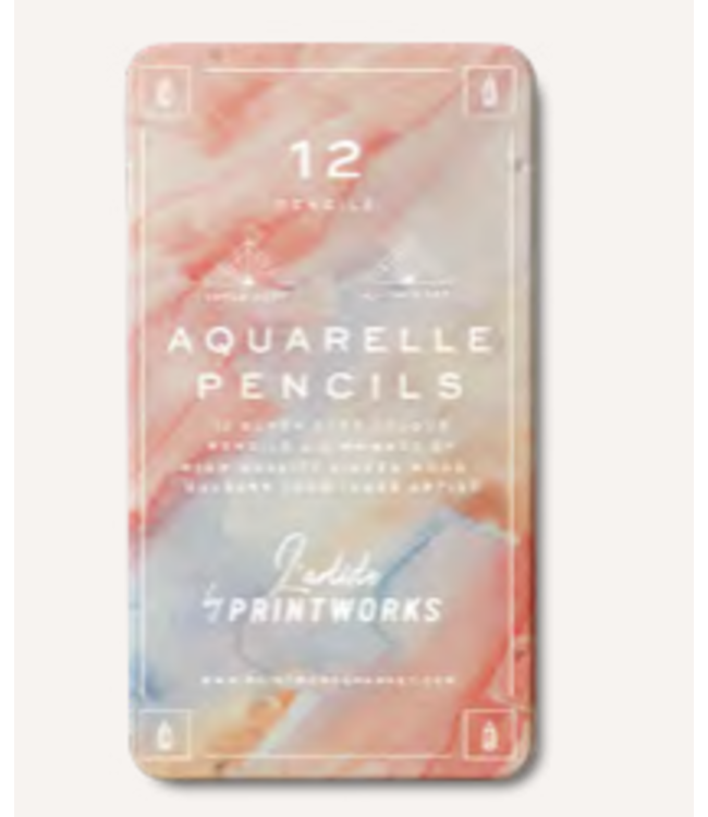 12 Colour pencils - Aquarelle