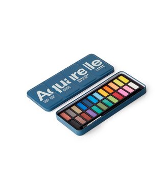 Watercolor - Aquarelle, set of 24