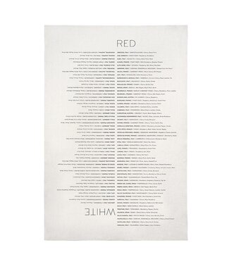 Wine List Tea Towel