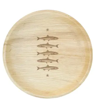Stacked Fish Plate 8" (package of 8)