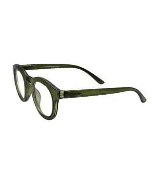 Jules Glasses, Olive, Blue-Light Readers