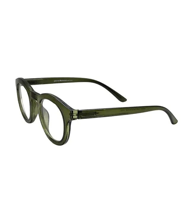 Jules Glasses, Olive, Blue-Light Readers
