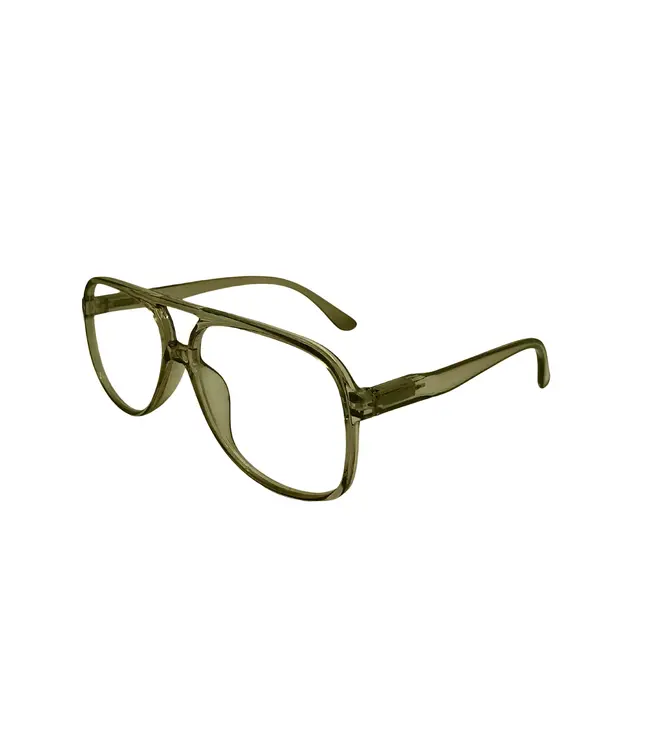 Sasha Glasses, Olive, Blue-Light Readers