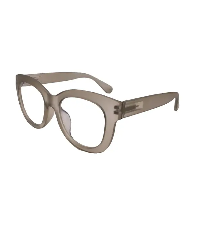 Helen Glasses, Taupe, Blue-Light Readers