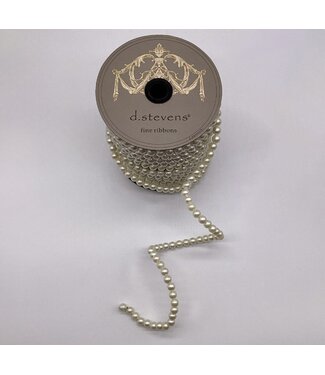 d. stevens .50 x 10yds pearl garland, ivory