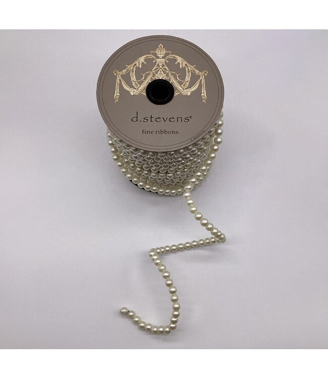 d. stevens .50 x 10yds pearl garland, ivory