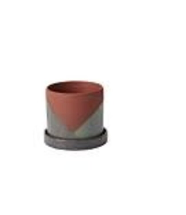 EL CERRO POT WITH SAUCER 5.5"X 4"