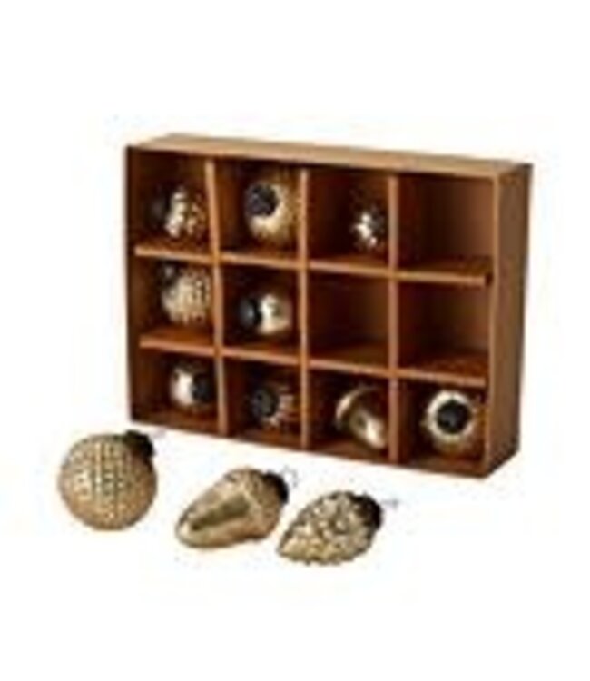 ARDIAN ORNAMENT SET OF 12 - 3"X 3.5"
