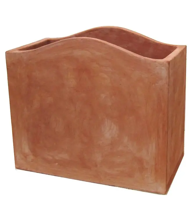 Cantado Trough Center 24.5"H x 27.5"L x 14" D Italian Terra Cotta