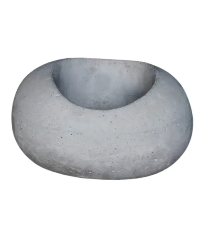 Stone Planter 9.5"L x 7"D x 5" H Riverstone