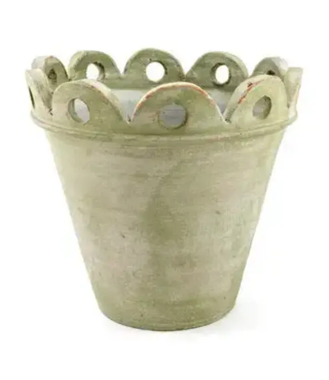 Court Pendu #2  Grey Moss Pot- Single