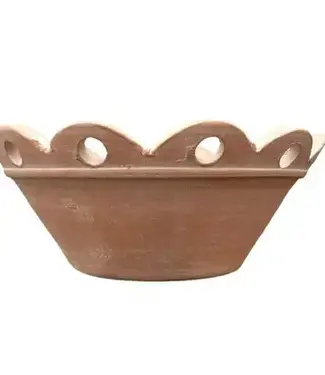 Court Pendu #6 Low Bowl  Pot- Natural single