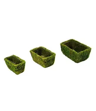 Chino Deco Basket - Fresh Green - Set of 3