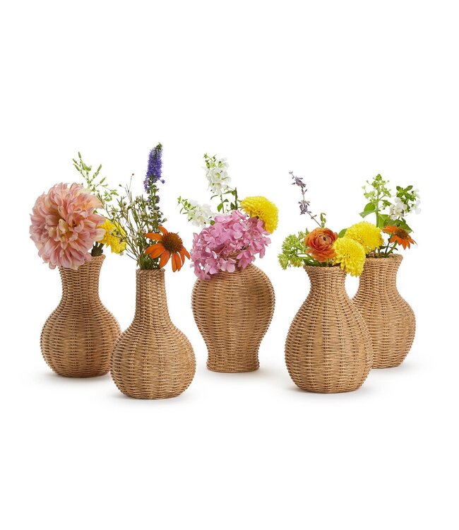 Basket Weave Pattern Vase Single - Assorted Shapes