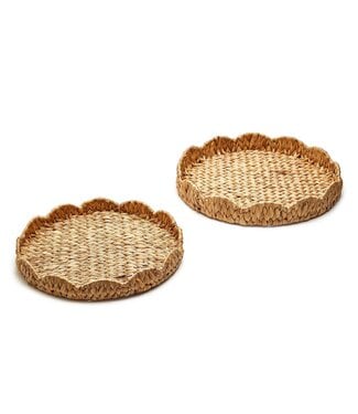 Scalloped Edge Round Tray - Small