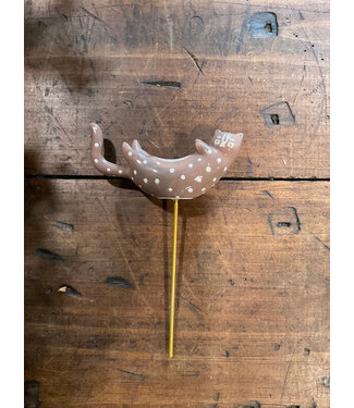 CURIOUS CATS PLANT STICK LG- 6.75"