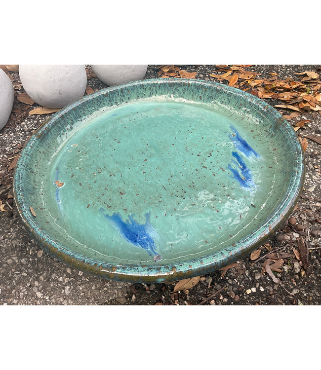 Anamese Garden + Home Round Saucer XL 19.5" Aqua