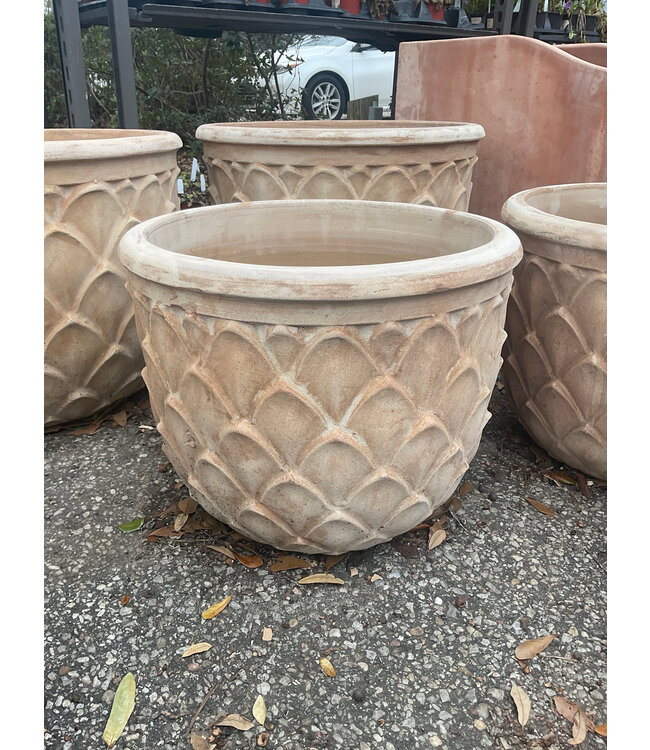 Artichoke Planter Vietnamese Unglazed medium