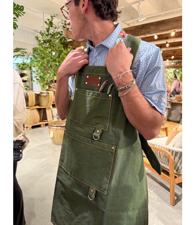 Cotton Apron, Green