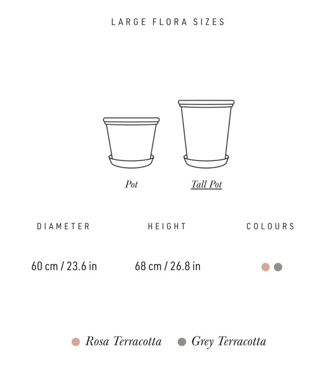 berg Berg Flora RAW Rosa, Ø 70 cm, Pot