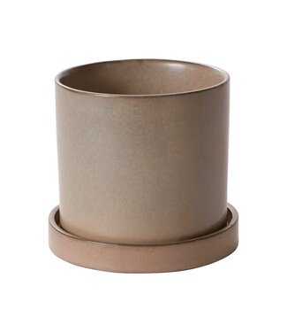 HAWTHORNE POT WITH SAUCER 5"X 5.5"